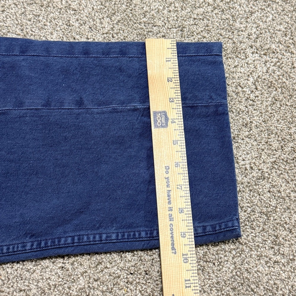 B Sides Women Jeans Wide Leg Button Fly Front Seam 27 Indigo Blue Cotton USA - Picture 10 of 12